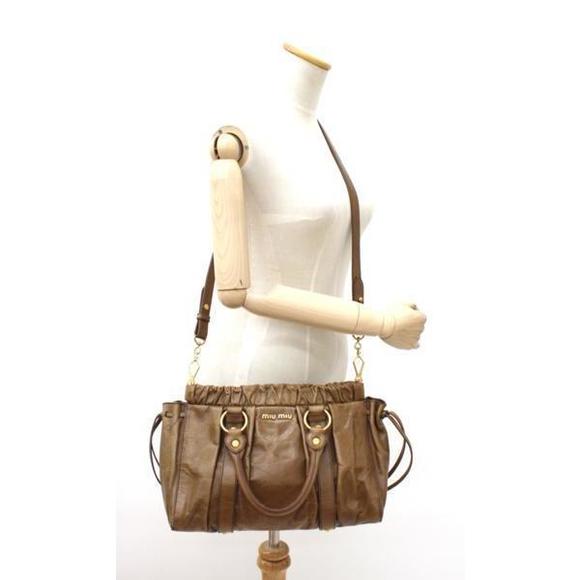 Miu Miu 2WAY Shoulder Bag Brown - Picture 8 of 8